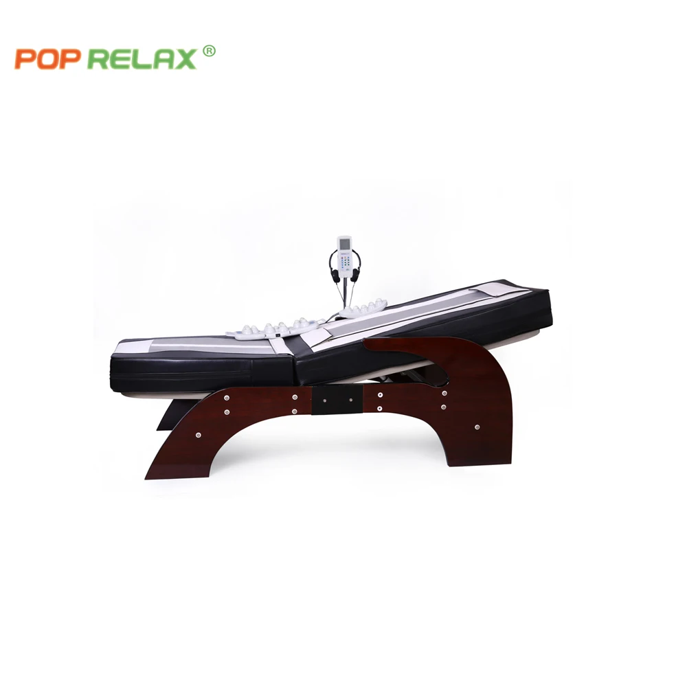 POP RELAX Spine care therapy jade stone roller massage bed full body lift-up-down massage table