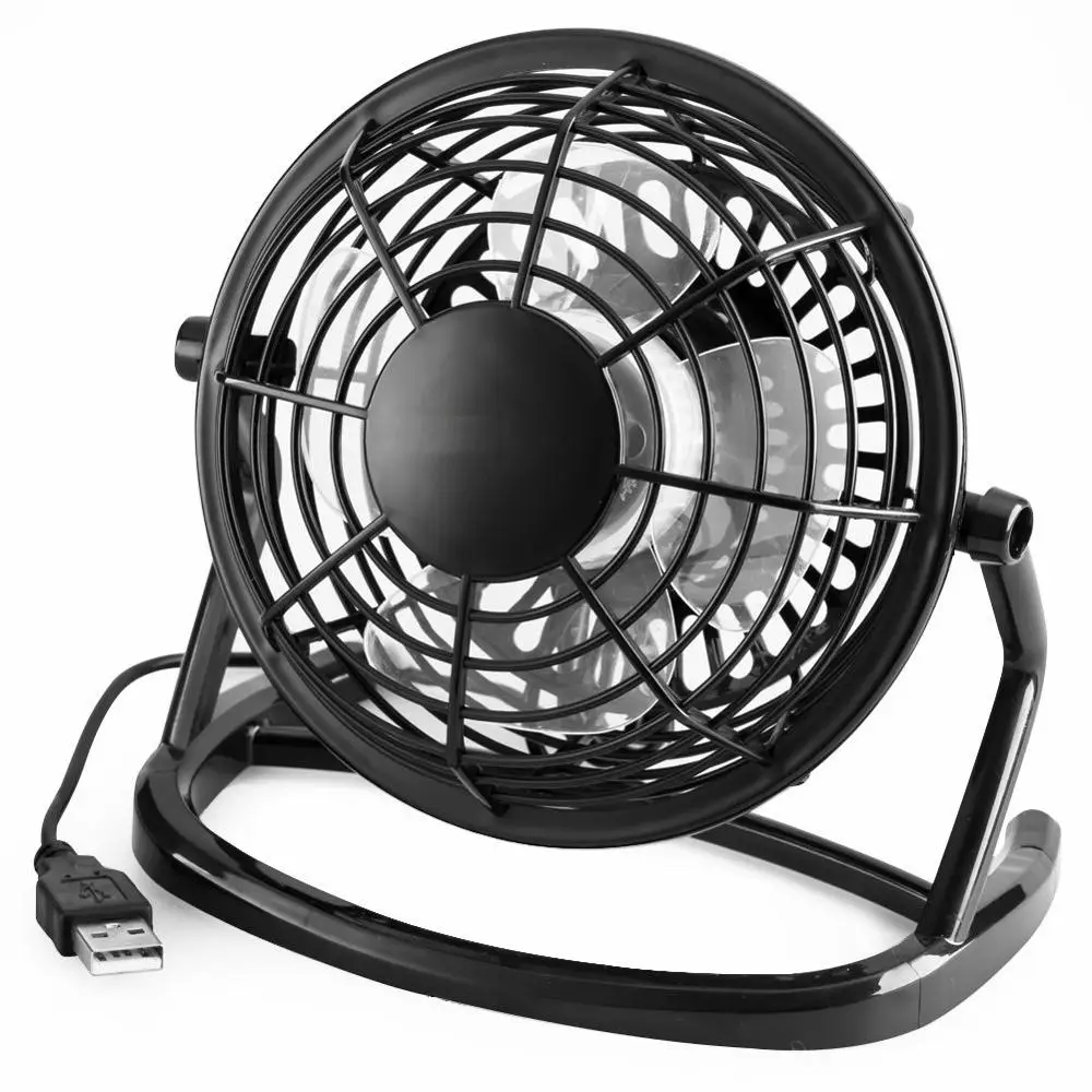 USB Mini Desktop Office Fan with 360 Rotation USB Fan for PC Computer Laptop