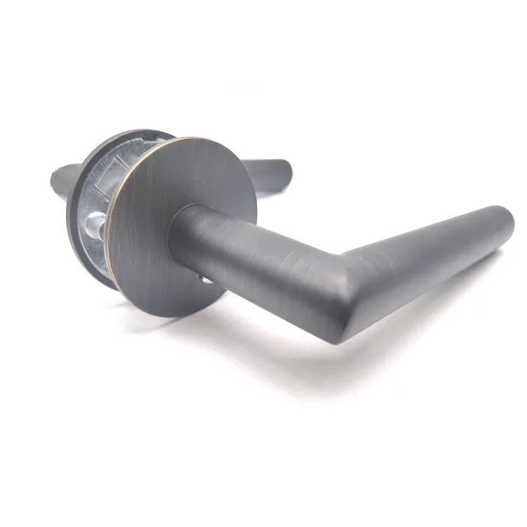 Luxurious Door Handle High Quality Thinner Cover Black Door Handle Right Angle Stainless Steel Door Lever Handle