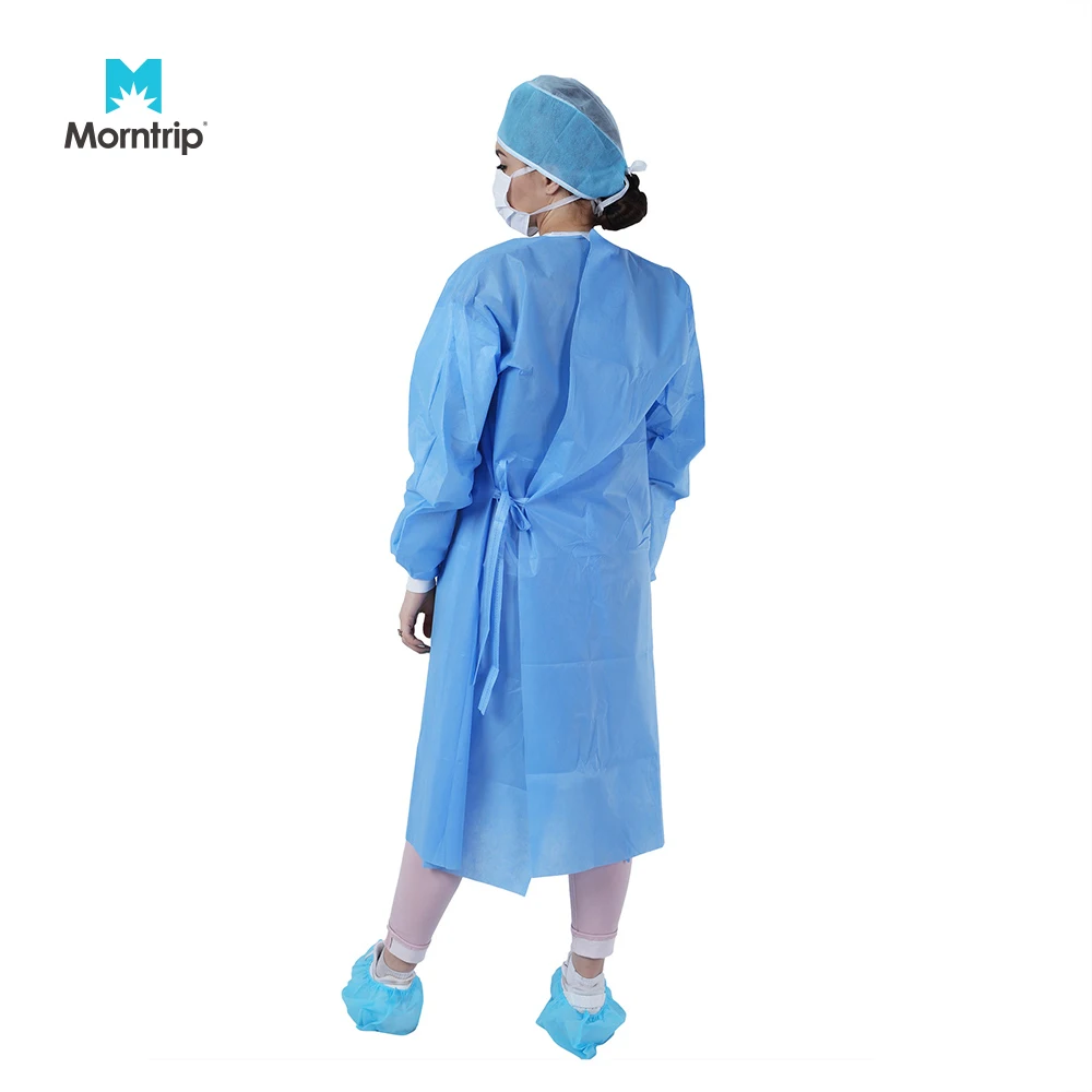 Level 3 Sterile Disposable Isolation Gowns Dust-Blood Proof for Hospital Use Factory Stock Safety Clothing