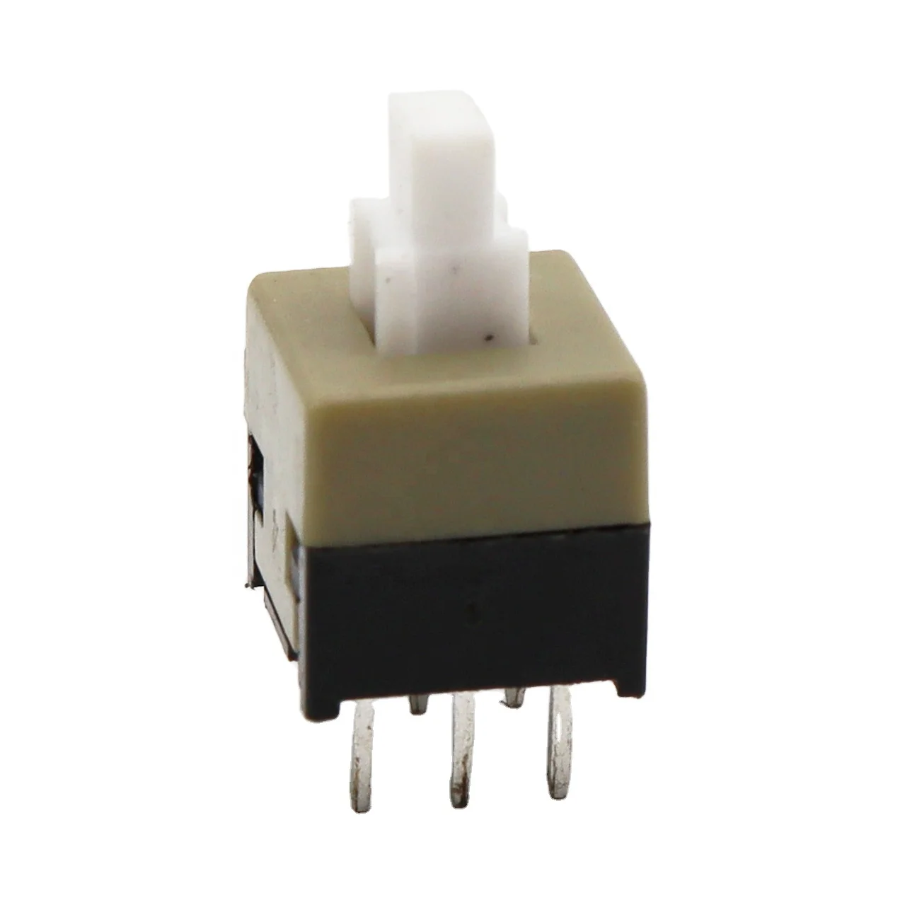 KFC-5.8X5.8-A  6 pin black and brown base white press-key with press-key switch