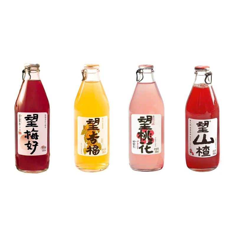 OEM Bottle Sparkling Hawthorn Juice 300ml bottle drinks no alcohol