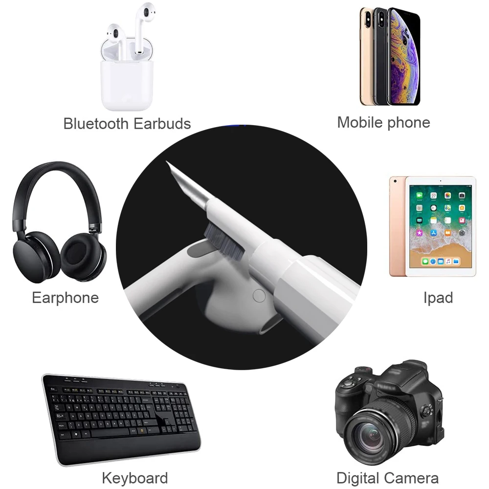 Bluetooth Earphones Cleaning Tool for Airpods Pro Durable Earbuds Case Cleaner Kit Clean Brush Pen for Xiaomi