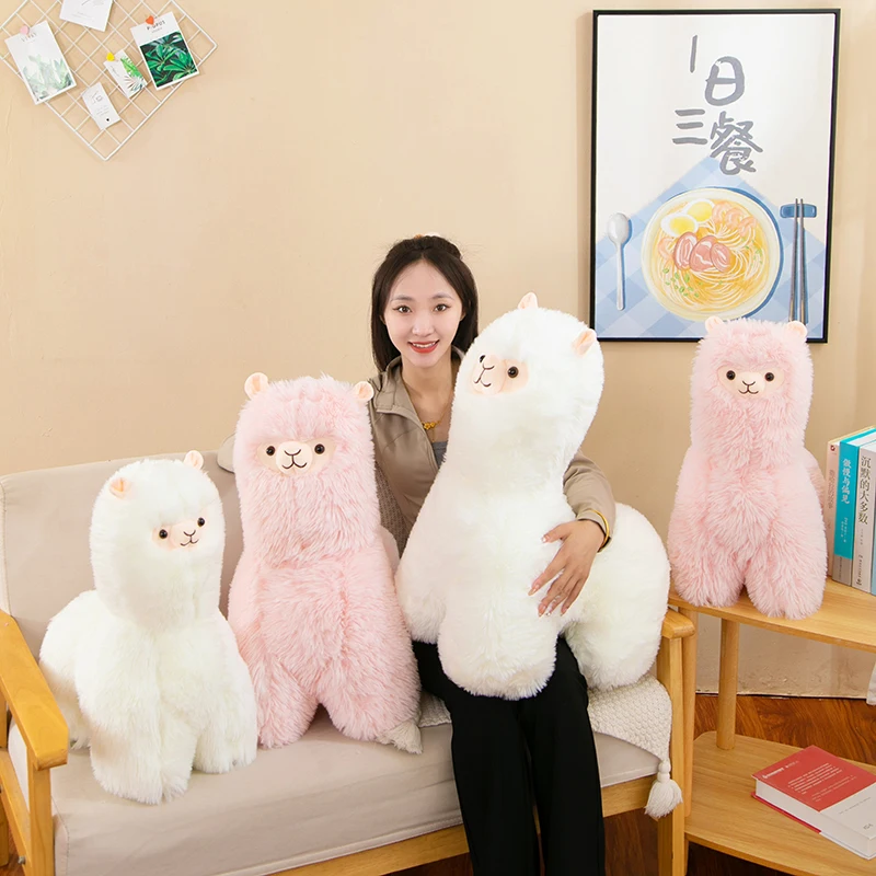 IN STOCK soft kawaii cute plushie Plush animal toys alpaca doll Throw pillow stuffed alpaca plush toy Farm animals