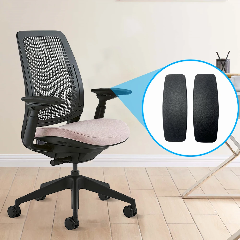 KEDE OEM Modern Soft Hard Moderate Rectangular Armrest Pad Gaming Chair Parts Executive Chair Parts For Adjustable Armrest