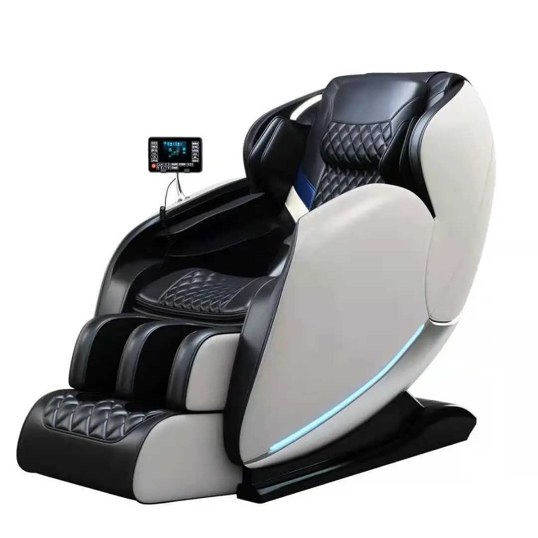 Deluxe Blow Molding Handrail Design Full Body massager 4d Zero Gravity Massage Chair With Music