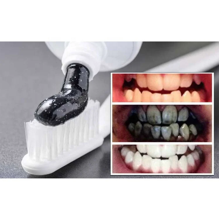 OEM/ODM Natural Black Toothpaste Teeth Whitening Activated Bamboo Charcoal Toothpaste