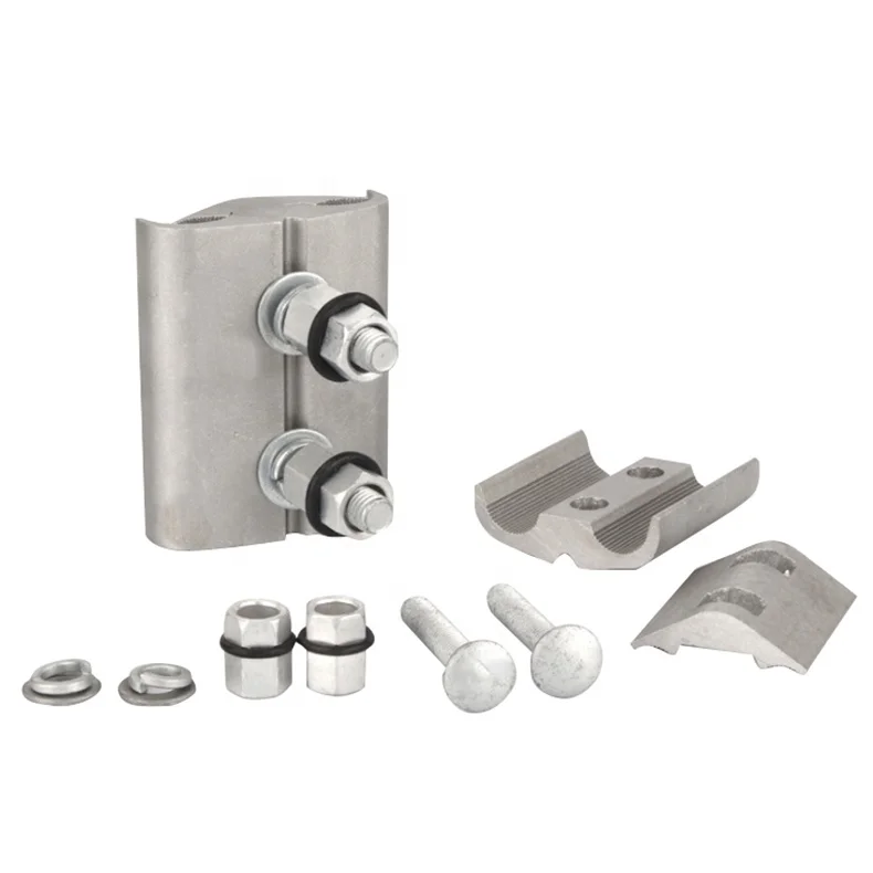 China supplier CAPG Double bolts clamp Copper Aluminum bimetal connector PG clamp for steel wire Overhead line accessories