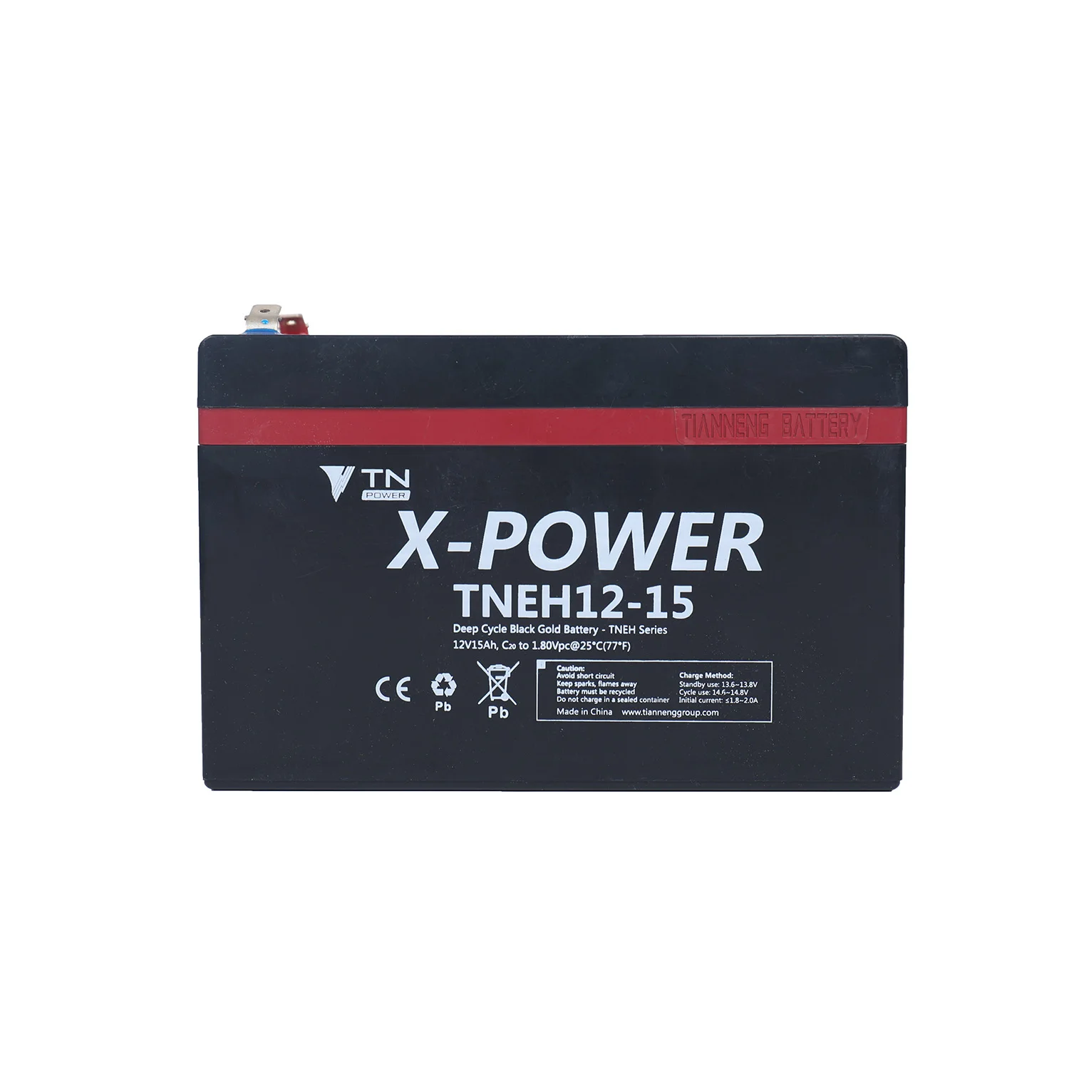 
Lead Acid battery 12V 15Ah Black gold series motive Deep cycle electric bike scooter battery 