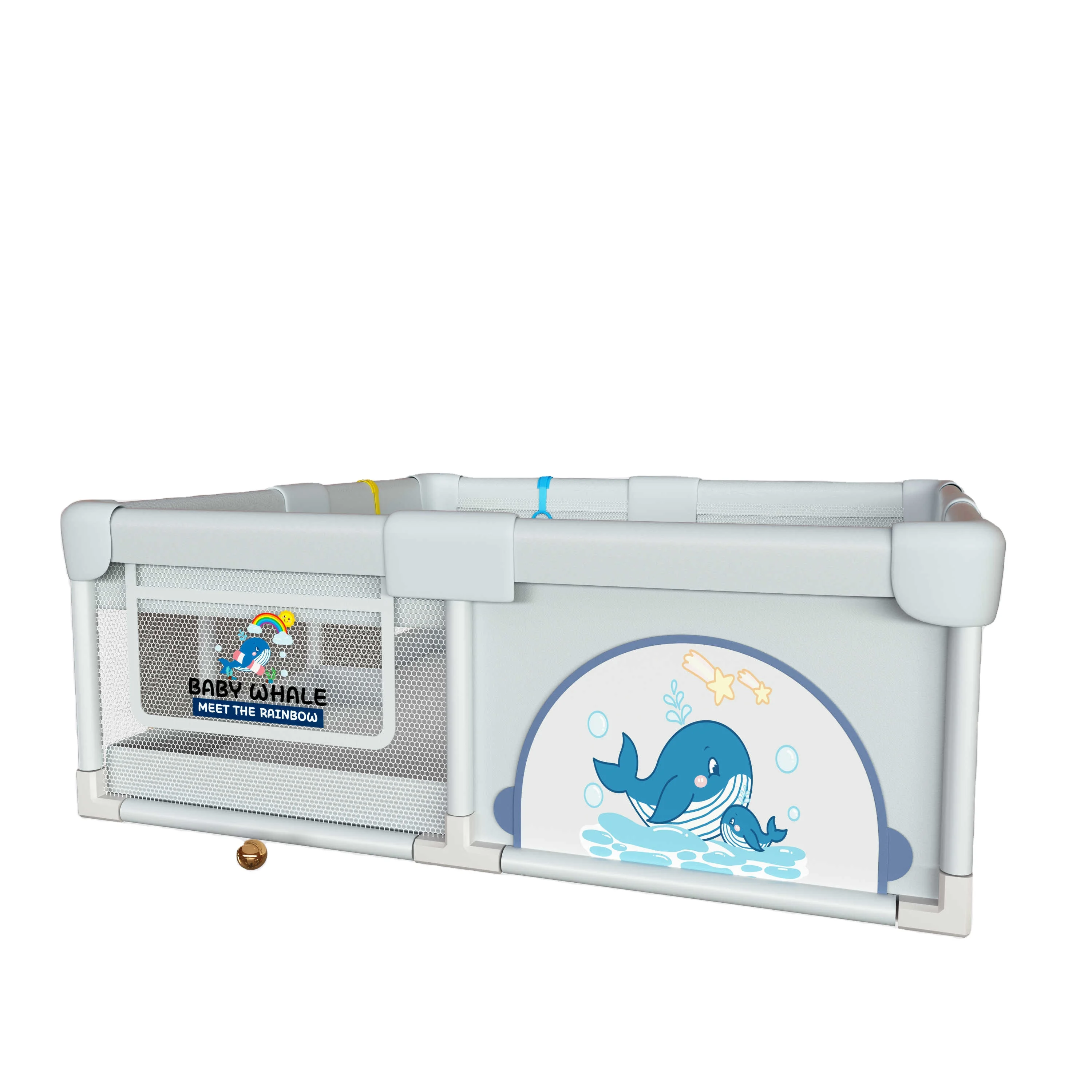 Portable Pet Exercise Pen with Door Easy Assembly Indoor Outdoor Playpen for Small to Medium Size Dogs Puppy Playpen