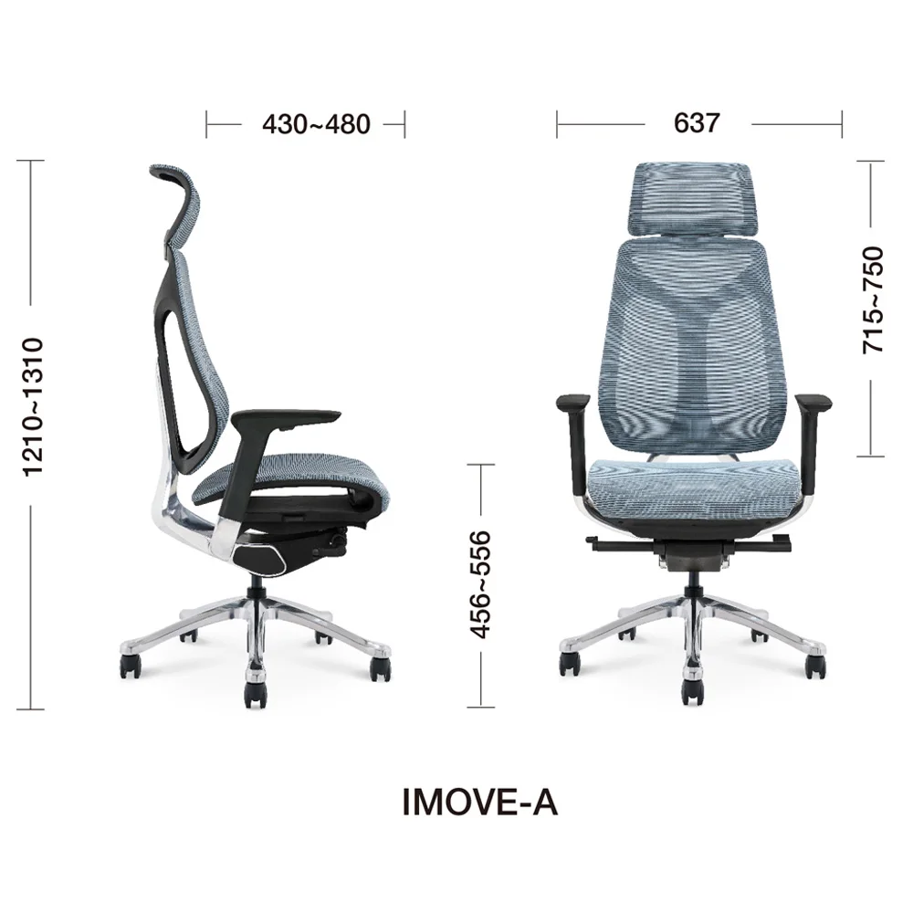 Comfortable Conference Computer Games High Back Mesh Chair Ergo Sillas Oficina Ergonomic Office Chairs with Headrest