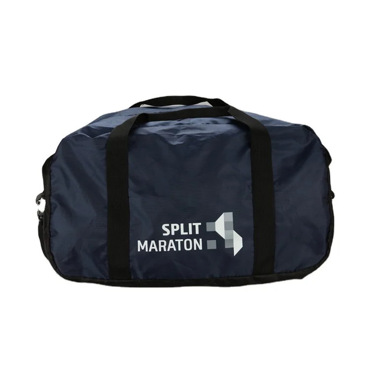 custom Gym sport bag / polyester foldable travel tote bag for promotional (1600060792705)