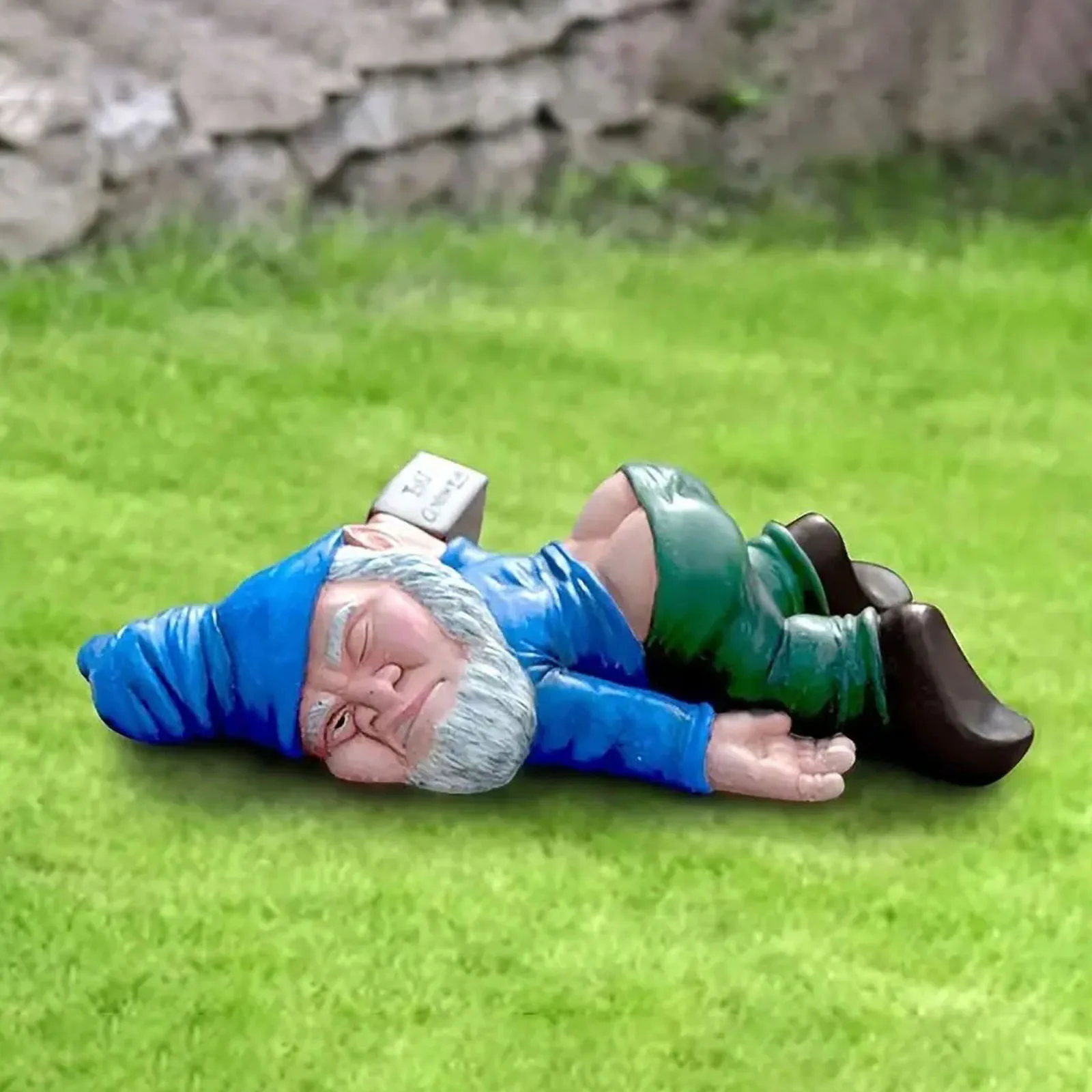 Fengzhi Factory Funny garden ideas Lie down to sleep Dwarves courtyard decoration garden decoration resin crafts dwarves statue