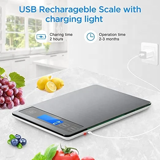 New Arrive Electronic Digital Weighing Kitchen Durable Stainless Steel Scale Food 5kg 10kg