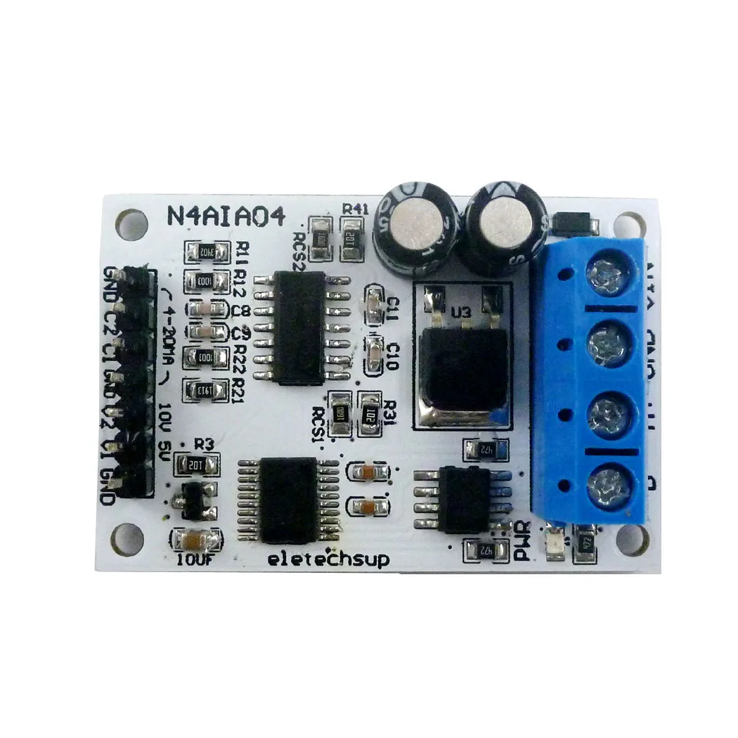 4-20MA RS485 Voltage and Current Analog Data Collector ADC Modbus RTU 03 06 Function Code