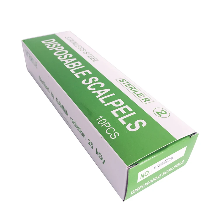 2021 China Medical Disposable Safety Surgical Blade With Plastic Handle Safety Surgical Scalpel