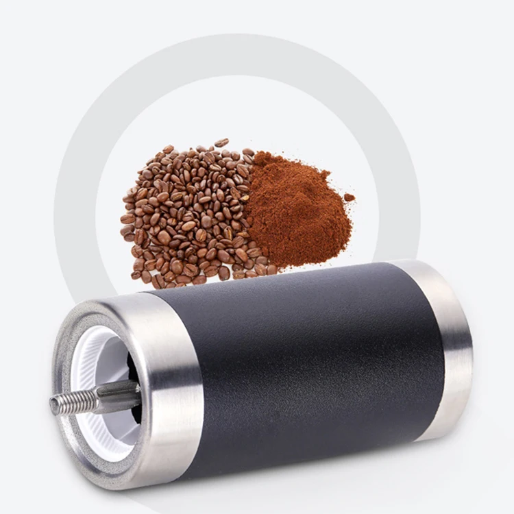 Coffee Grinder Hand Manual Handmade Coffee Bean Burr Grinders Mill Kitchen Tool Crocus Grinders Mini Stainless Steel Battery