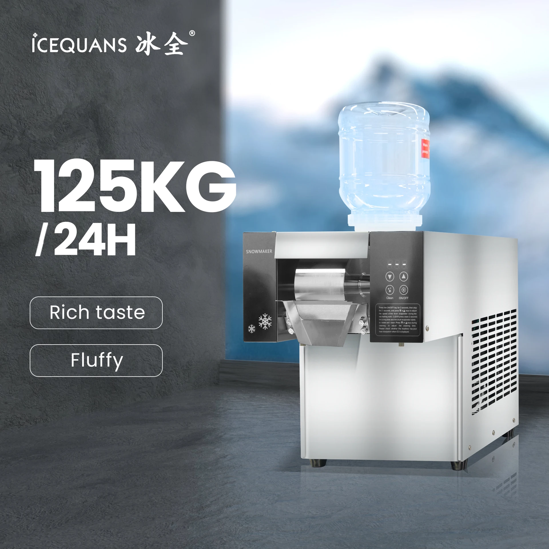 Mini Chocolate Commercial Restaurant Milk Snowflake Ice Making Machine Multifunction Korean Bingsu Machine