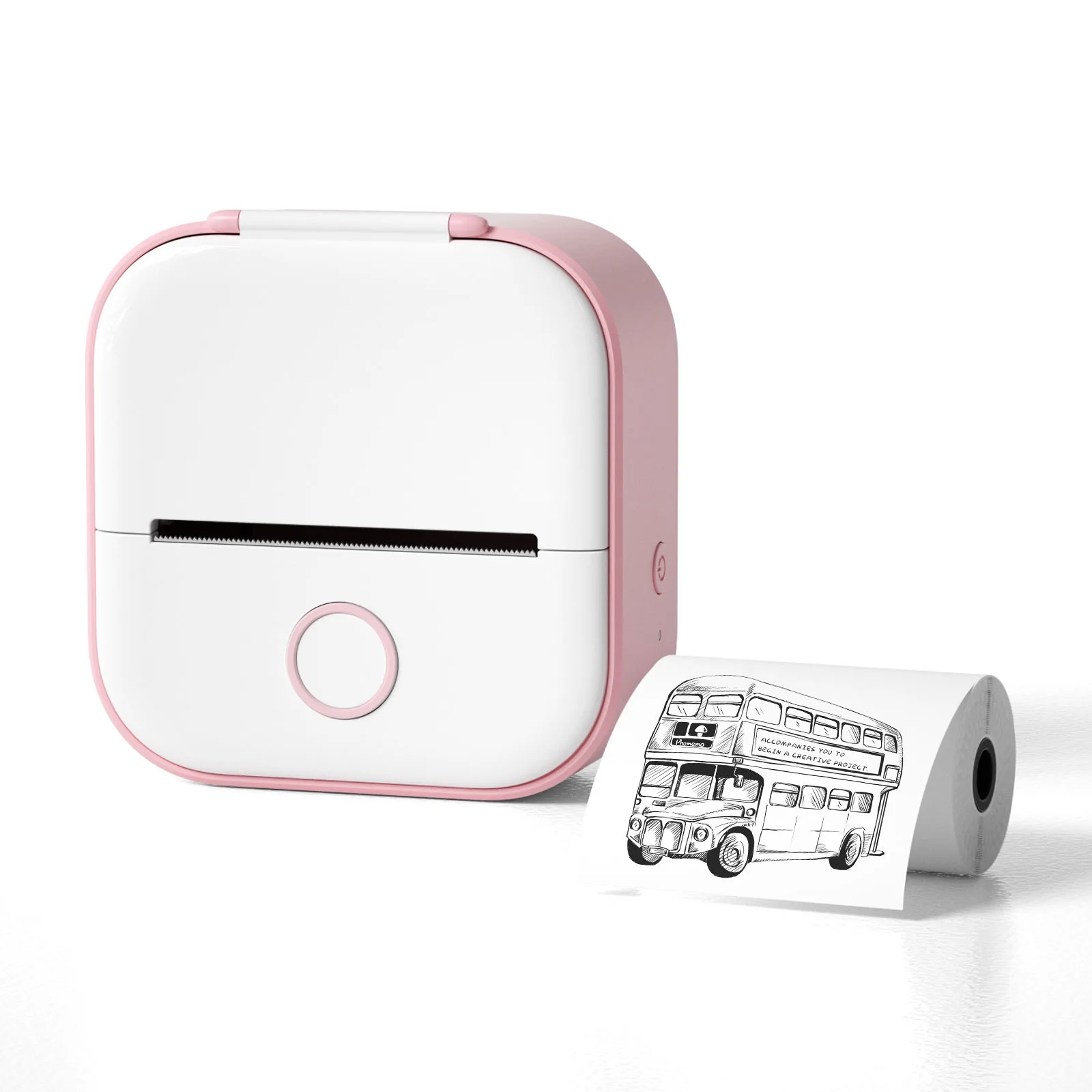 Phomemo T02 Mini 53mm Portable Photo Bluetooth Thermal 203 DPI HD Receipt Printer For Kids