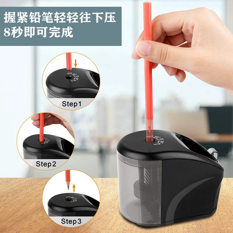1 hole 6 to 8 mm best selling Heavy-duty pencil sharpener electric helical