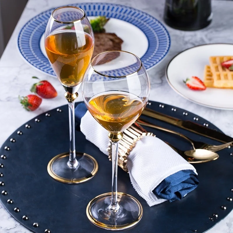 Luxury high-end blue-printed gilt rim series 11-piece party tableware ceramics