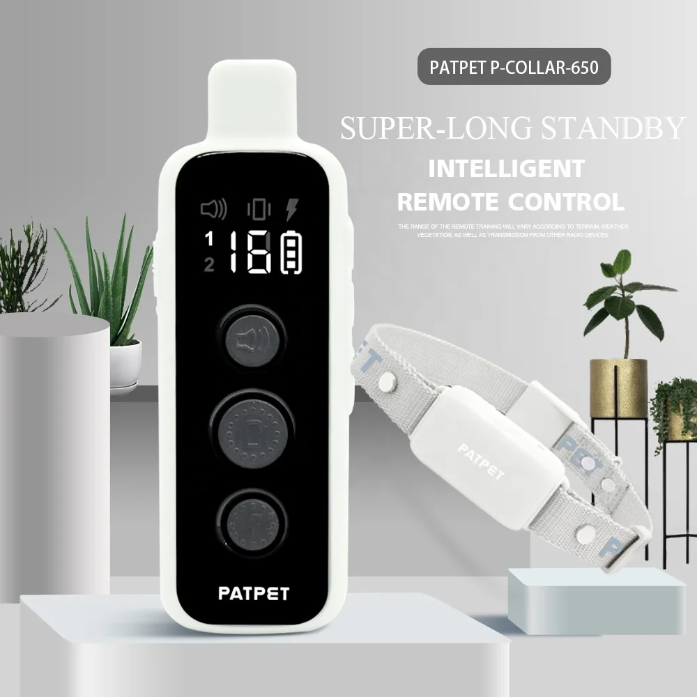 Amazon  Hot Latest Remotely Control No Bark Collar Electric Shock Vibrator No Anti Bark Dog Collar Waterproof Obedient Durable