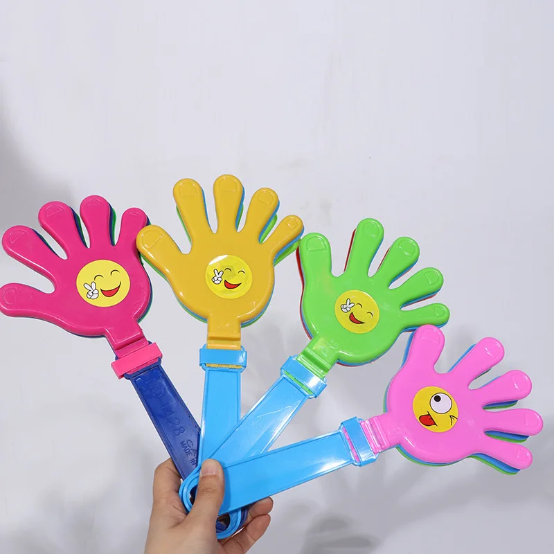 Cheap Football Fan Custom Logo Hand Clapper Plastic Cheering Hand Clappers For Party Carnival Festival