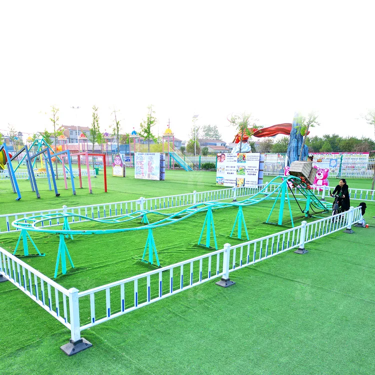 Mini Roller Coaster Amusement Park Equipment Ride-On Amusement Unpowered Roller Coaster For Sale