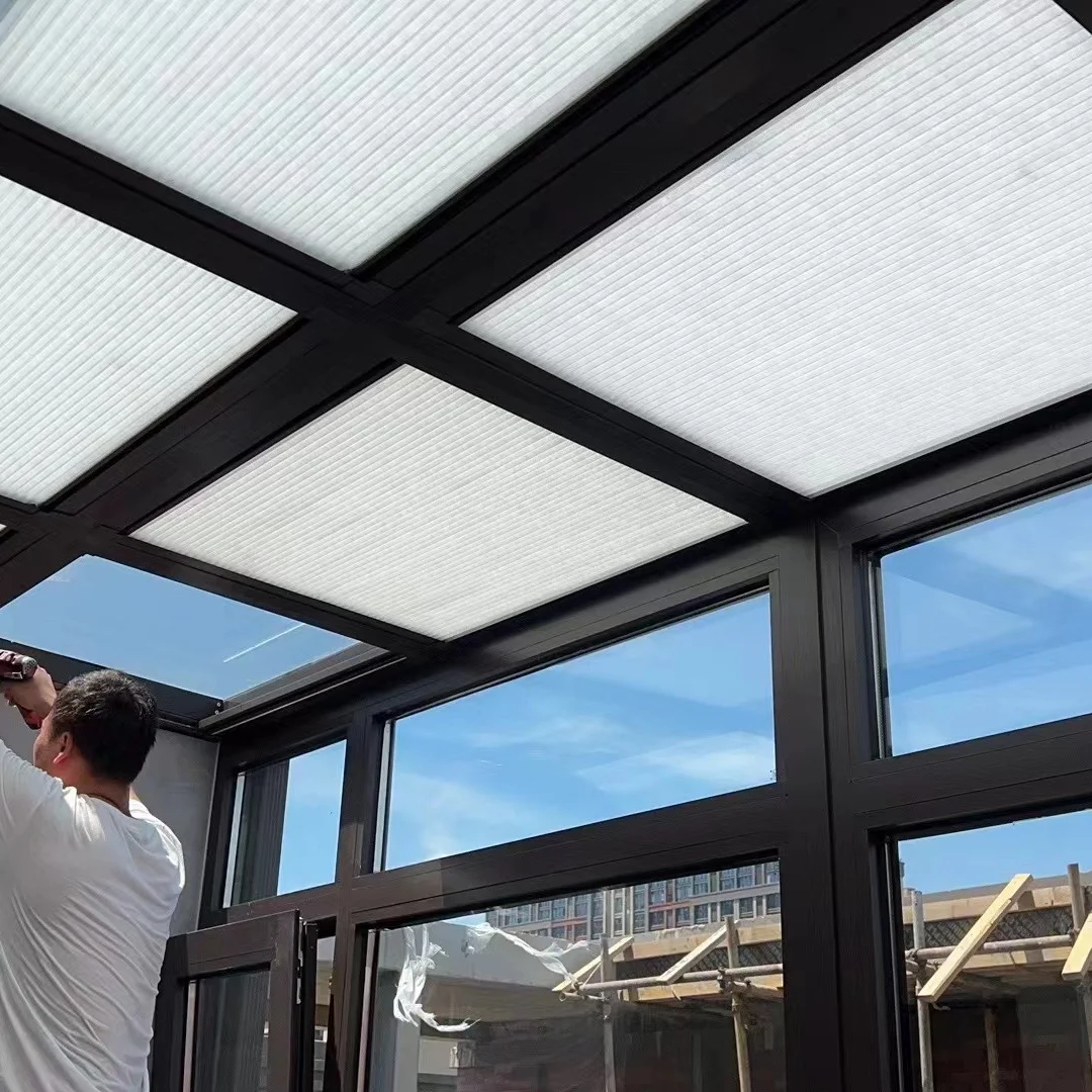 Sky light blinds Modern honeycomb skylight blinde Sunshade motorised skylight blinds for skylight window