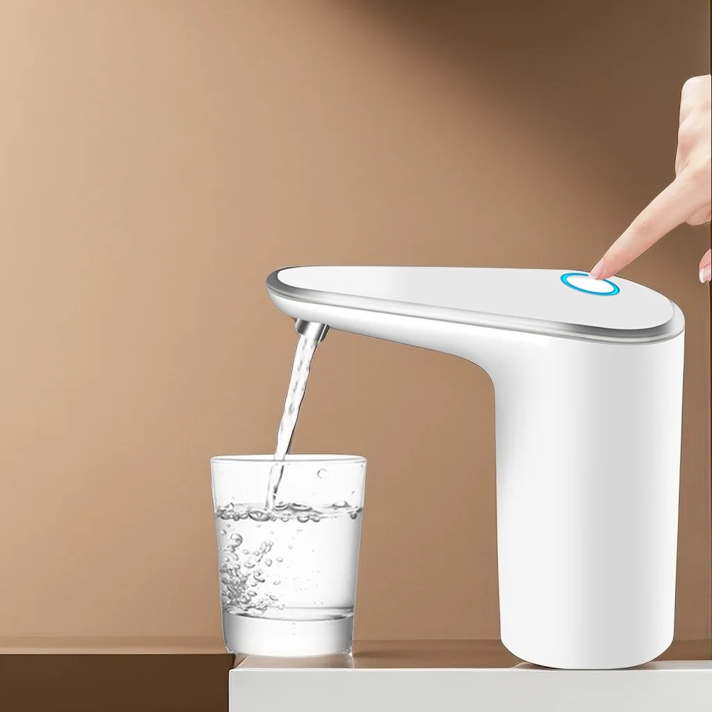 Small Size Hand Press Electric Water Pump Bottle Water Dispenser For Home Office Use