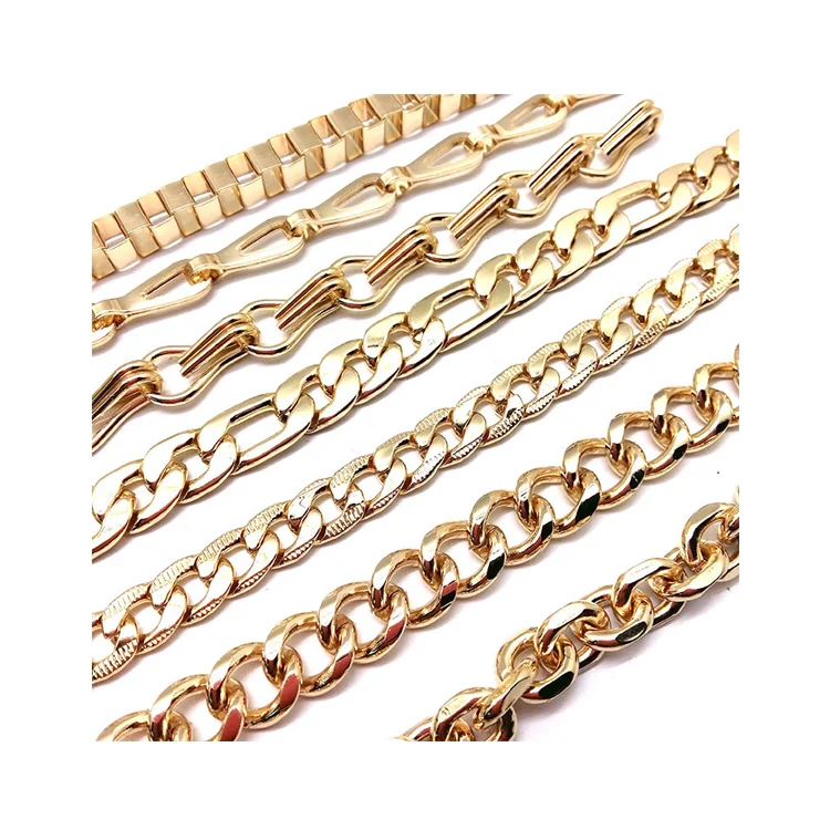 Light Gold Color Metal Bag Accessories Lady Bag Chain