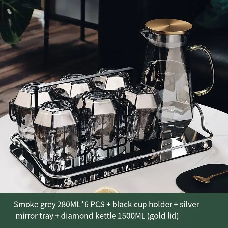 Everyday Glass Cup and Mug with Handle American Style Design for Tea and Coffee for Presents