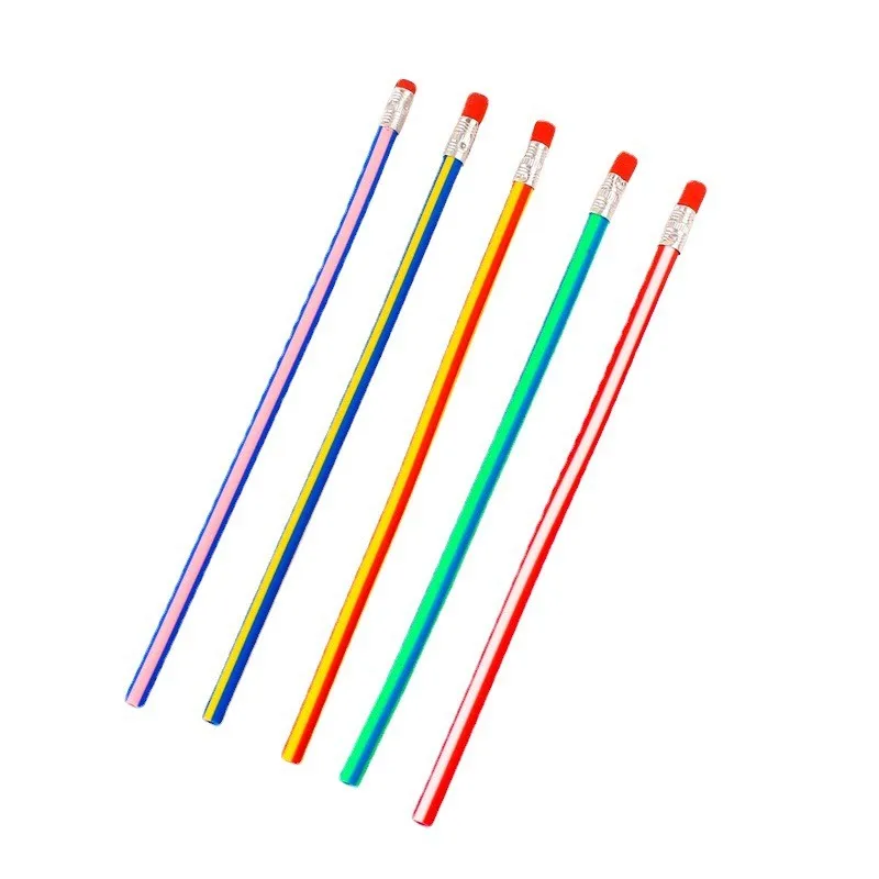 Stationery Wooden Hb Pencils Magic Bendy Pencil with Eraser Student School Office