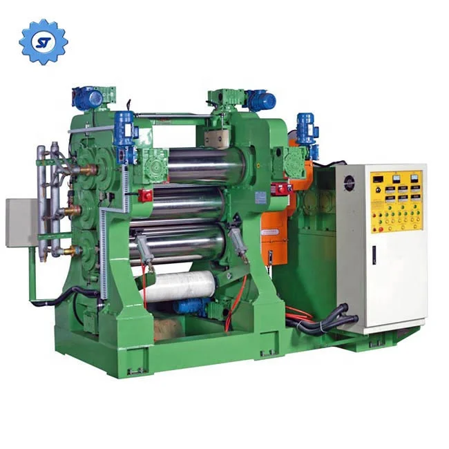 Резиновый лист два ролика три четыре каландр