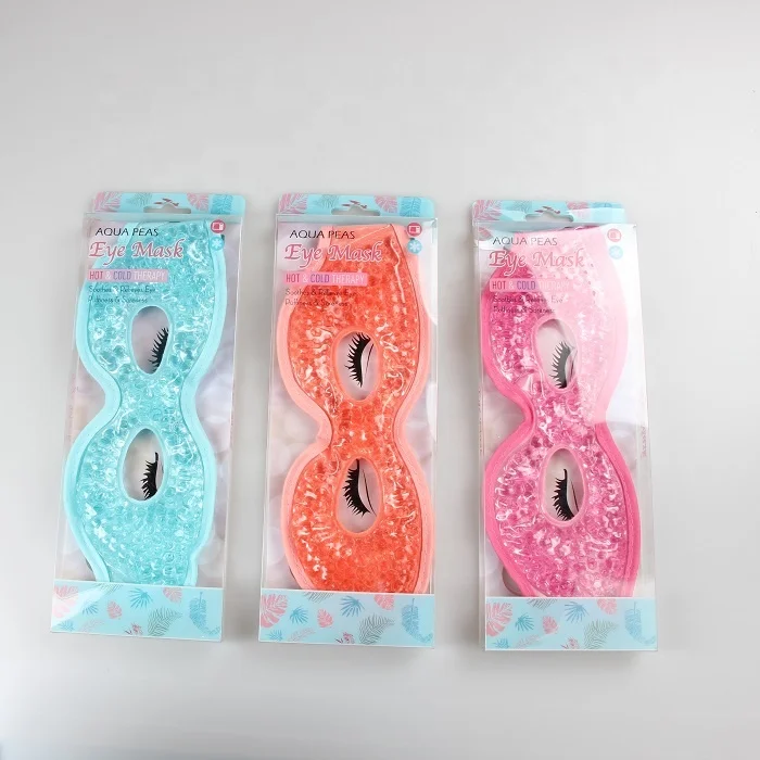 OEM Dark Circles Moisturizer Frozen Cold Eye Compress Heated Ice Pack Gel Beads Sleep Eye Mask