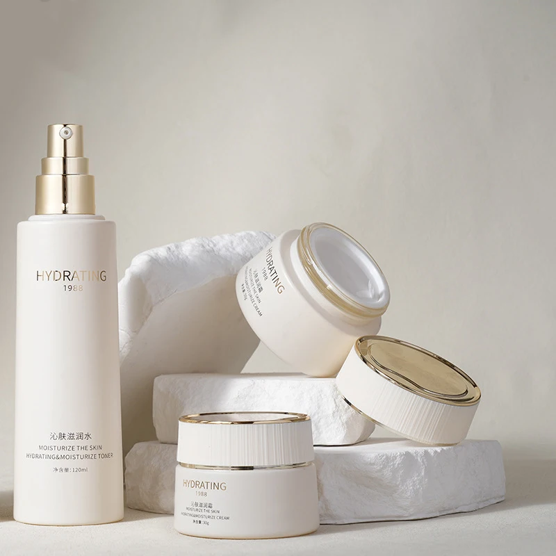 Высокое качество 30 г 50 40 мл 100 120 индивидуальная печать логотипа Косметическая Сыворотка для лица упаковка и тонер бутылка крема банки