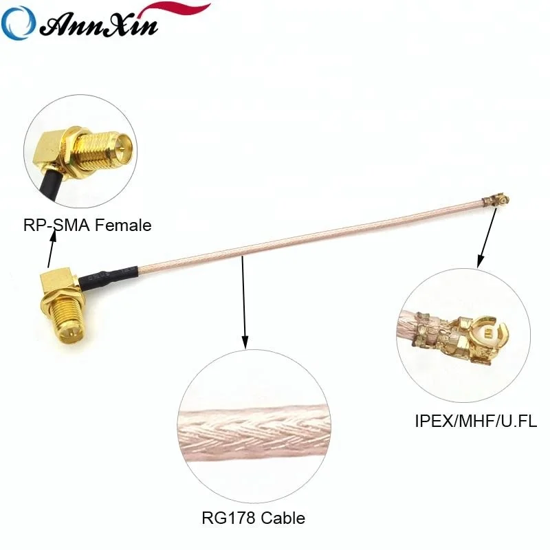 Ufl Sma Coax Cable Rp Sma Female To Ipex Crimp Jack Antenna Wifi Rp S Rg178 Pigtail Jumper Cable