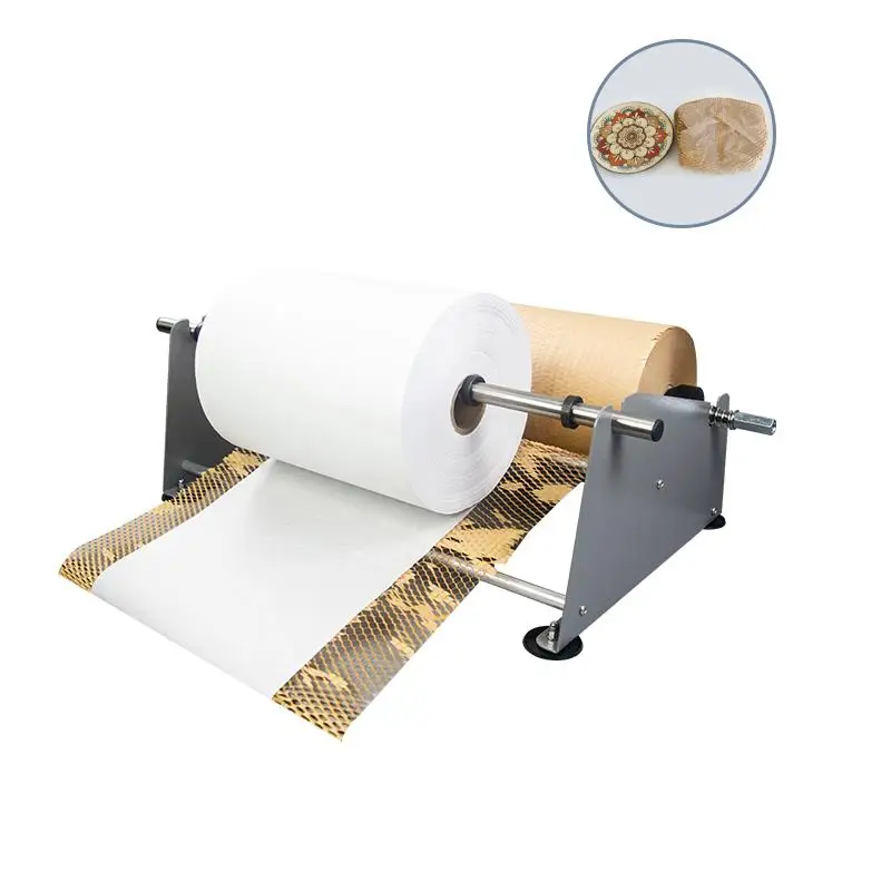Logistics Low Cost High Efficient Wrapping Protective Dispenser Kraft Cushion Packaging Paper Honeycomb