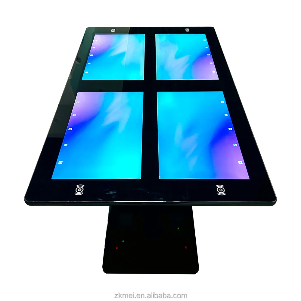 21.5 Inch Table Tactile Wireless Charging Android digital Smart Interactive Multi Touch Screen Table for restaurant coffee