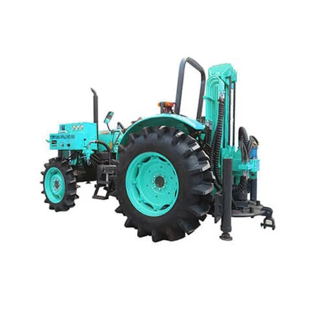 Tractor Mounted Water Well Borehole Digging Drilling Rig Machine With Mud Pump Or Air Compressor