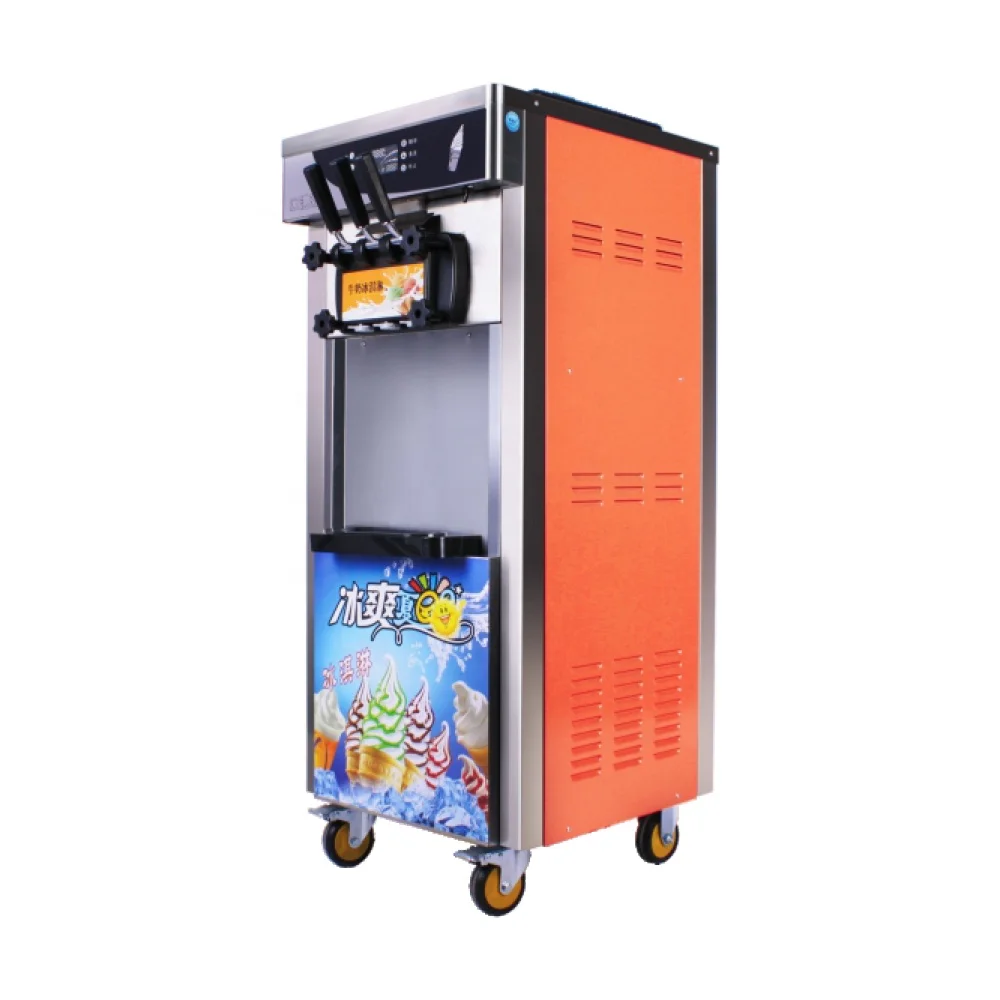 Cheap price automatic 3 Flavor Fruit Commercial making Soft Serve Ice Cream Maker Machine Sale in pakistan