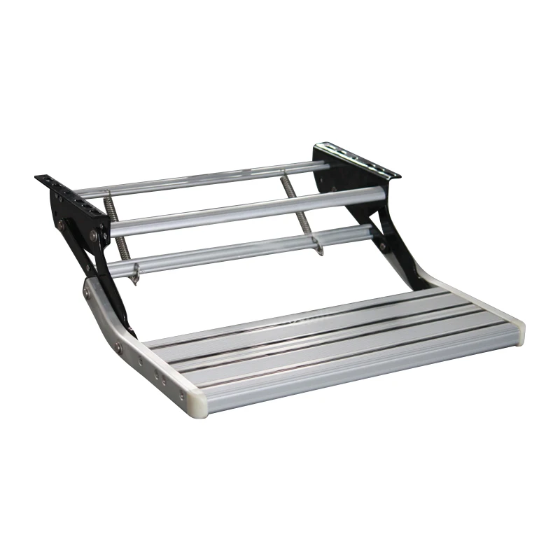 
RV Aluminum Alloy Antiskid Manual Pedal RV Caravan Motorhome Single Step Manual Version 