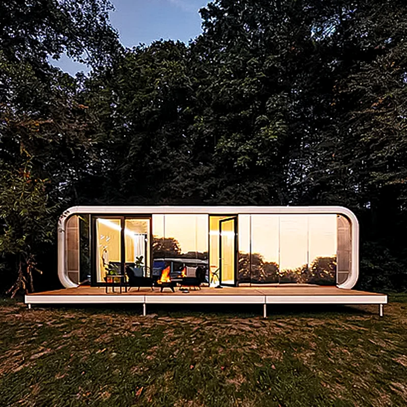 Prefab Capsule House Modern Design Hight Quality Apple Cabin Manufacturer Hot Selling Cheap Prices Cabin Sunroom for Supermarket