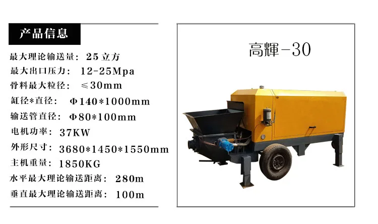 
new product ideas gadget 2020 Factory price Manufacturer Supplier electric diesel portable beton mixer pump for construction 