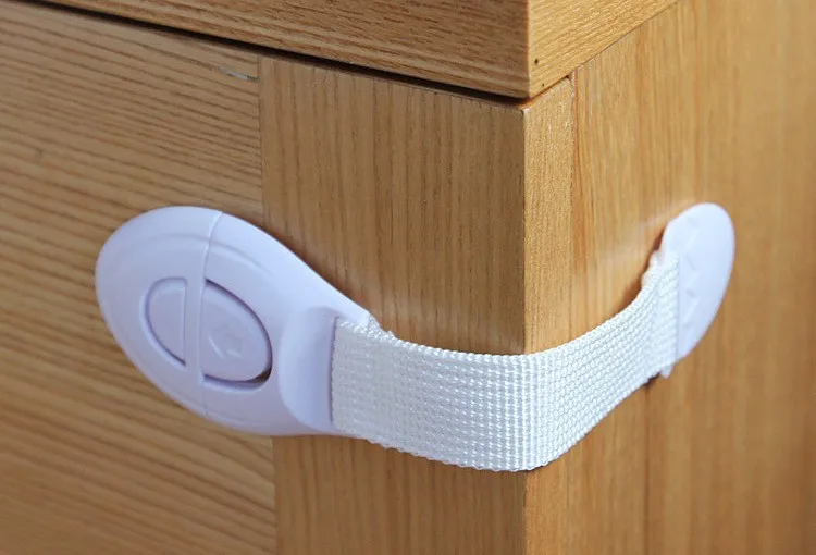 Wholesale White Homes Baby Locks Child Safety Cabinet Safety Strap Products Baby Saftey Lock