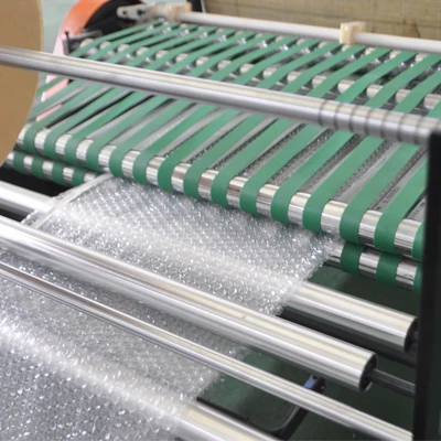 New design two sides sealing air bubble wrap bag pouches making machine