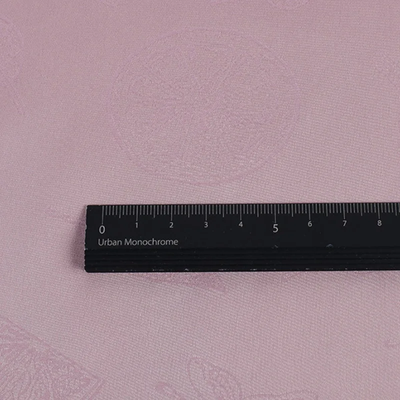 Factory direct imitation silk leaf pattern satin jacquard brocade fabric for dress and clothing