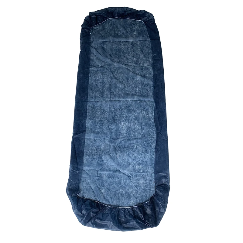 Nonwoven medical pillow cover and bed sheet hotel message plain style and single use pp bed sheet disposable linens