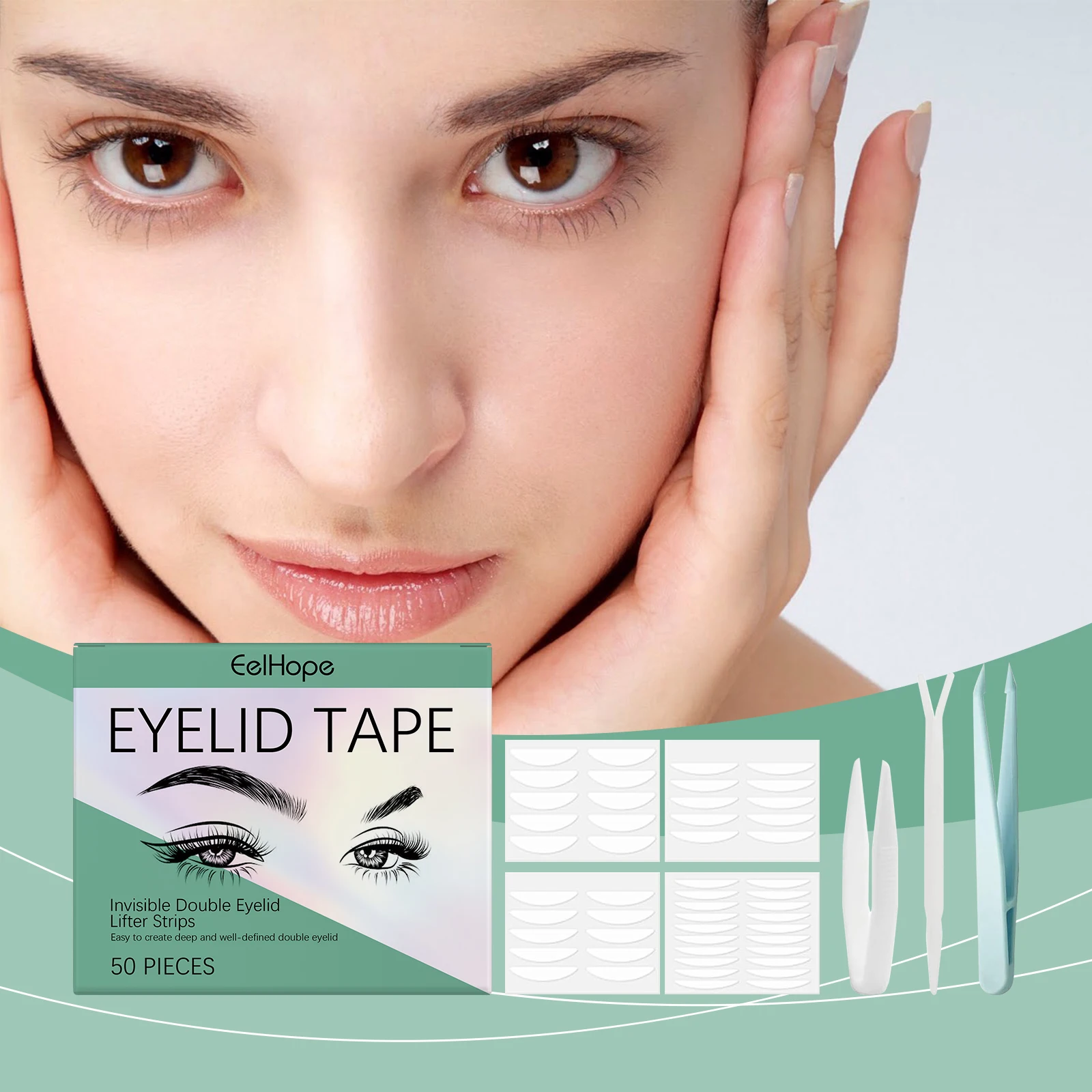 EELHOPE Double Eyelid Tools Waterproof Doubl Eyelid Tape Sustainable Double Eyelid Sticker