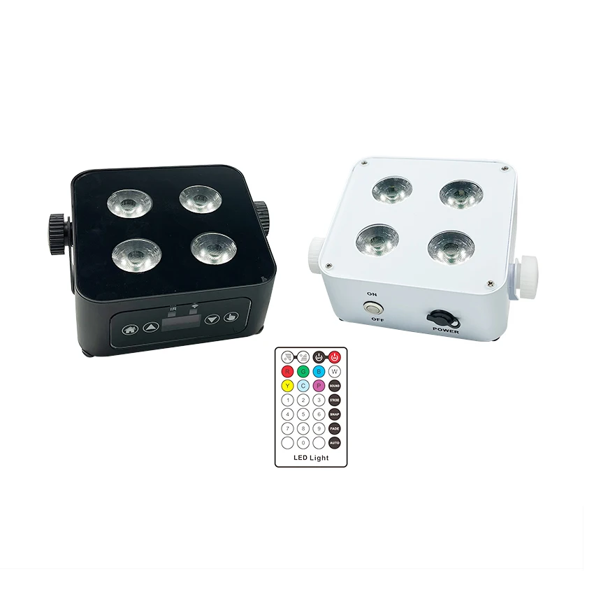 Водонепроницаемый беспроводной DMX & IRC par can с батареей 4x15 Вт RGBWA + UV mini uplight IR пульт дистанционного управления вверх освещение светодиодный сценический свет